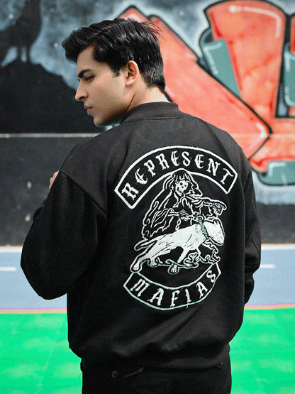 Unisex Rebellion I DON'T GIVE A DAMN' Varsity Jacket