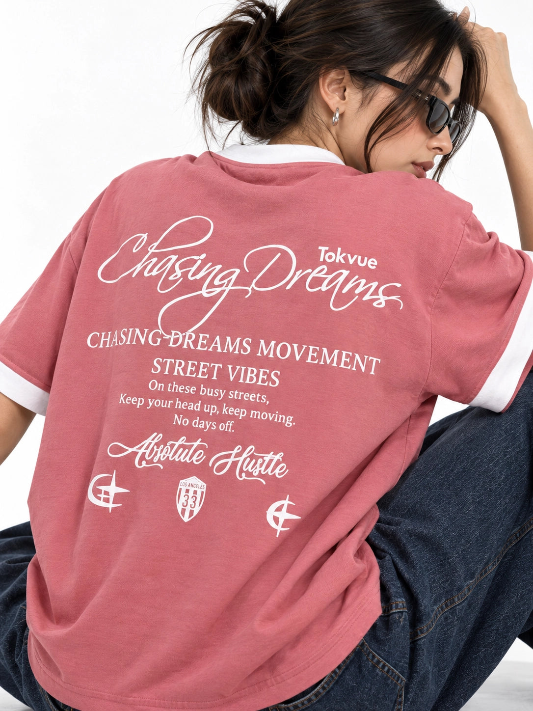 Chasing Dreams Contrast Henley Polo