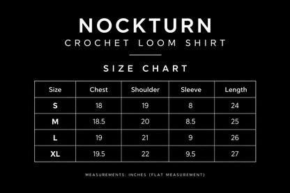 Loom Half-Sleeve Crochet Knit Shirt