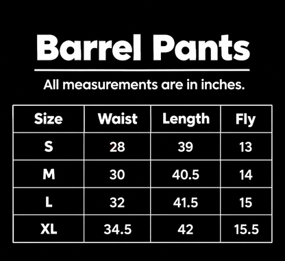 Thick contrast barrel pants