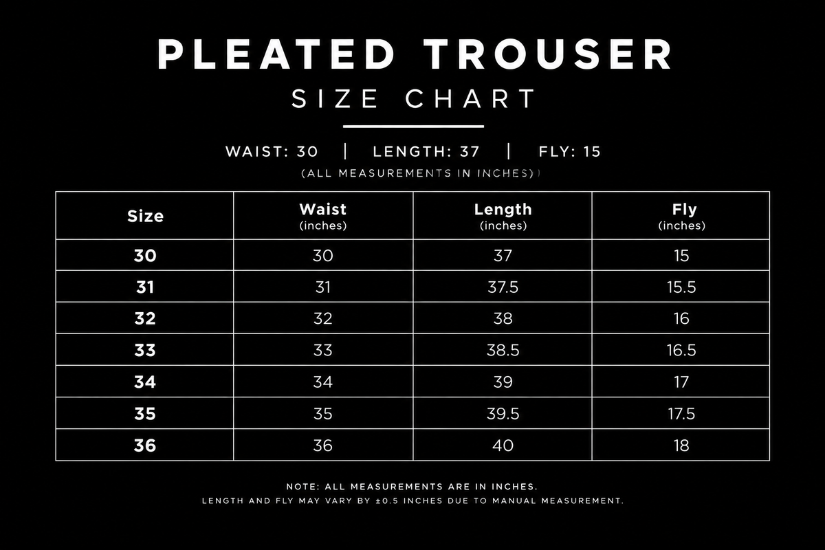 The Pleated Trouser / Relaxed Fit