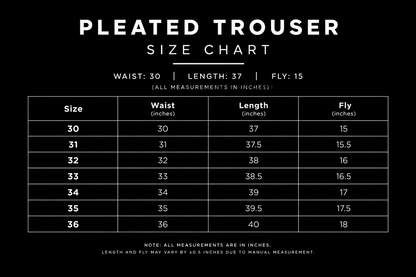 The Pleated Trouser / Relaxed Fit