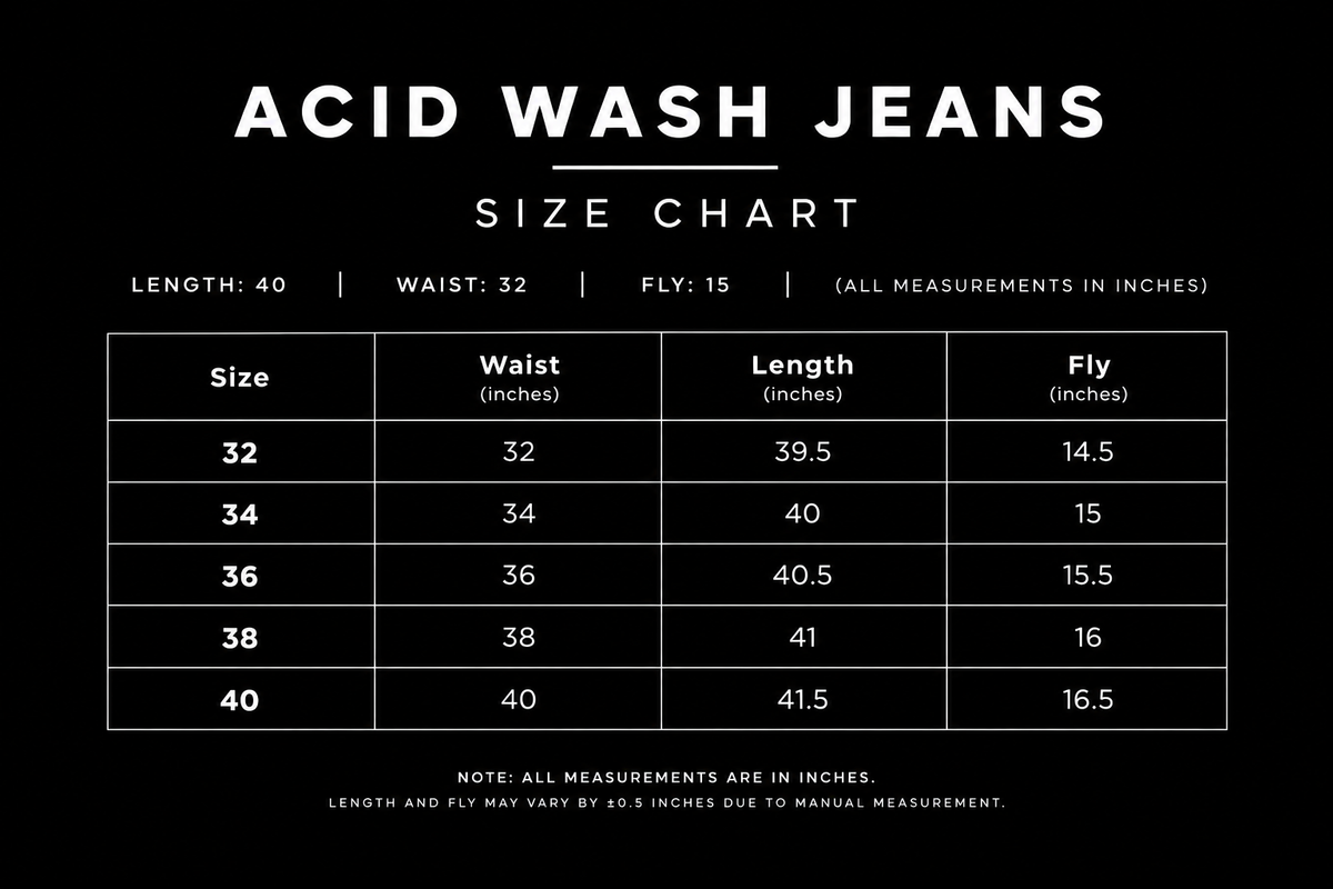 Acid Wash Essential Denim