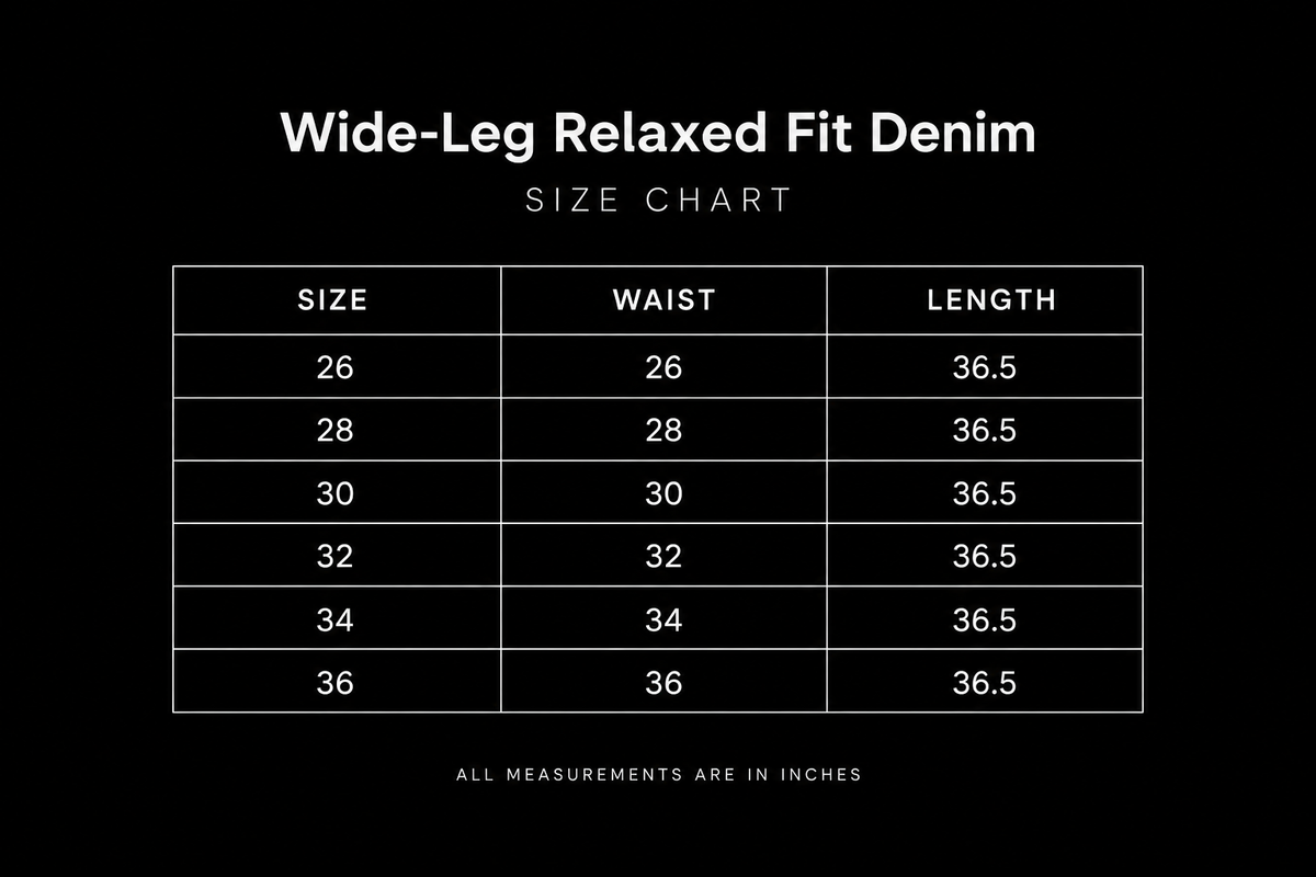 Wide-Leg Relaxed Fit Denim