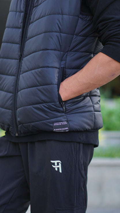 Sleeveless Puffer Jacket Black