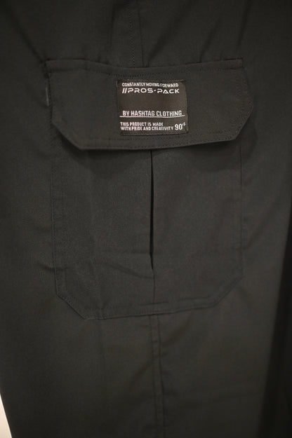 Parachute Cargo Trouser Black