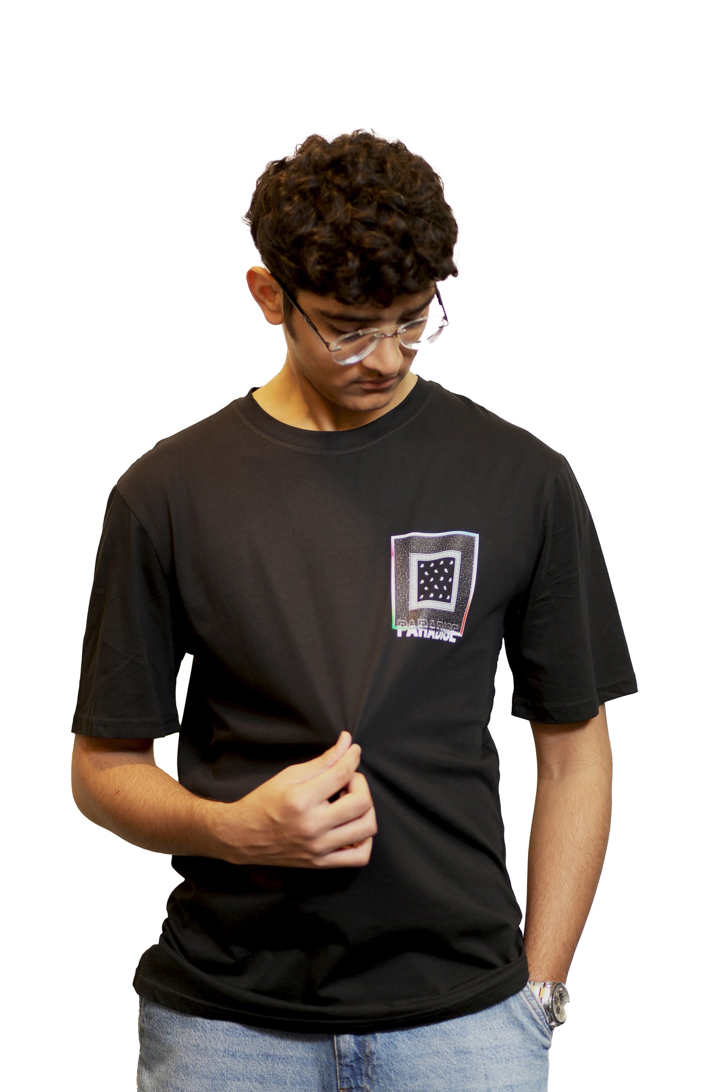 Abstract Frame Oversize T Shirt