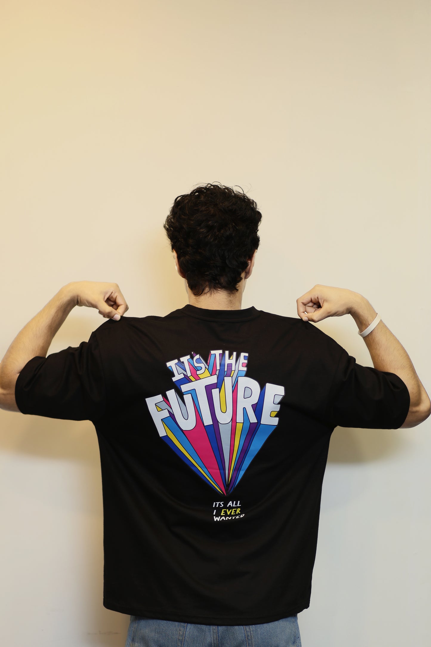 "Future" Emblem Graphic Oversize T Shirt