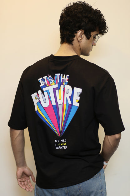 "Future" Emblem Graphic Oversize T Shirt