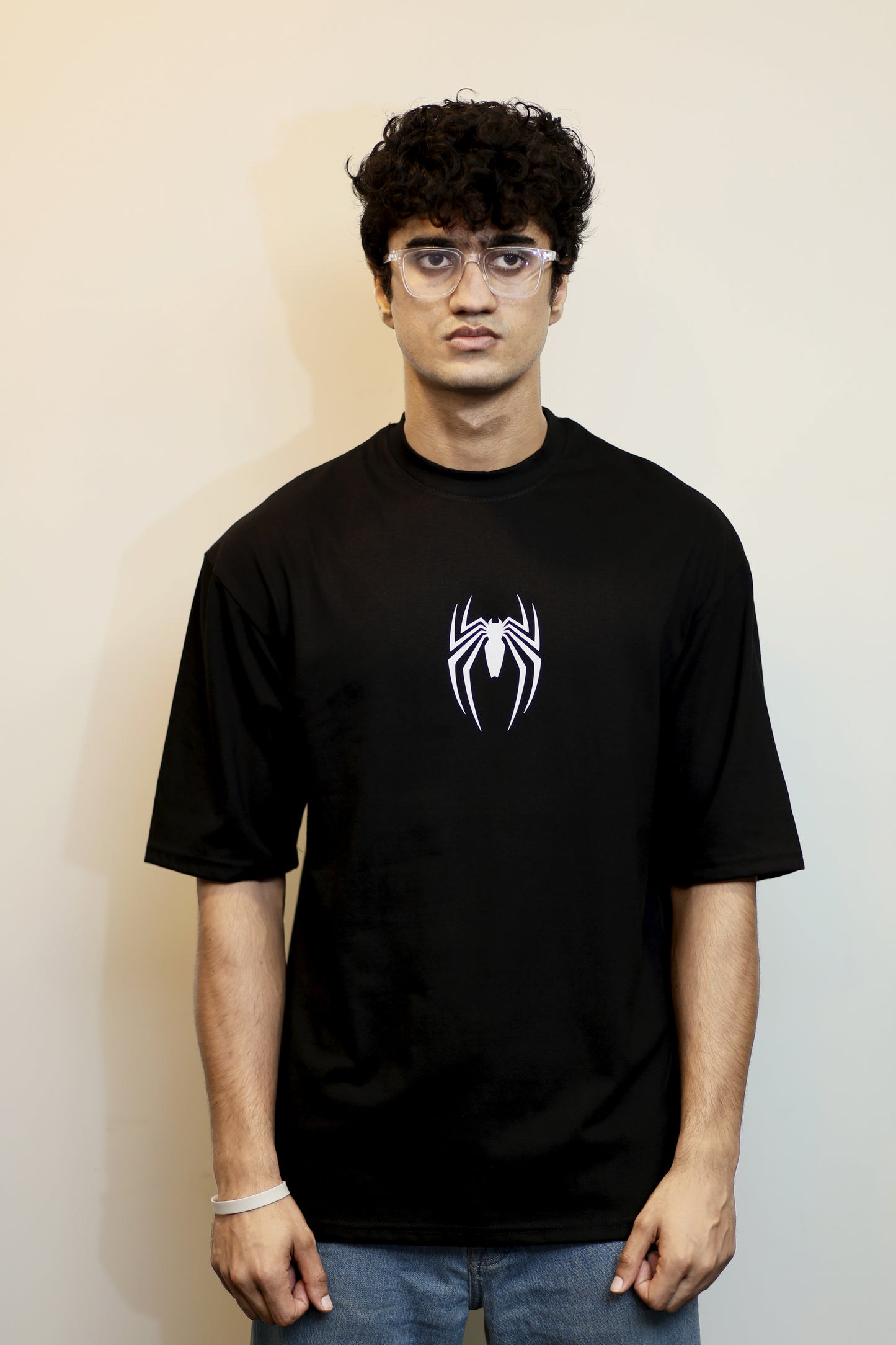 Spider Emblem Graphic Oversize T Shirt