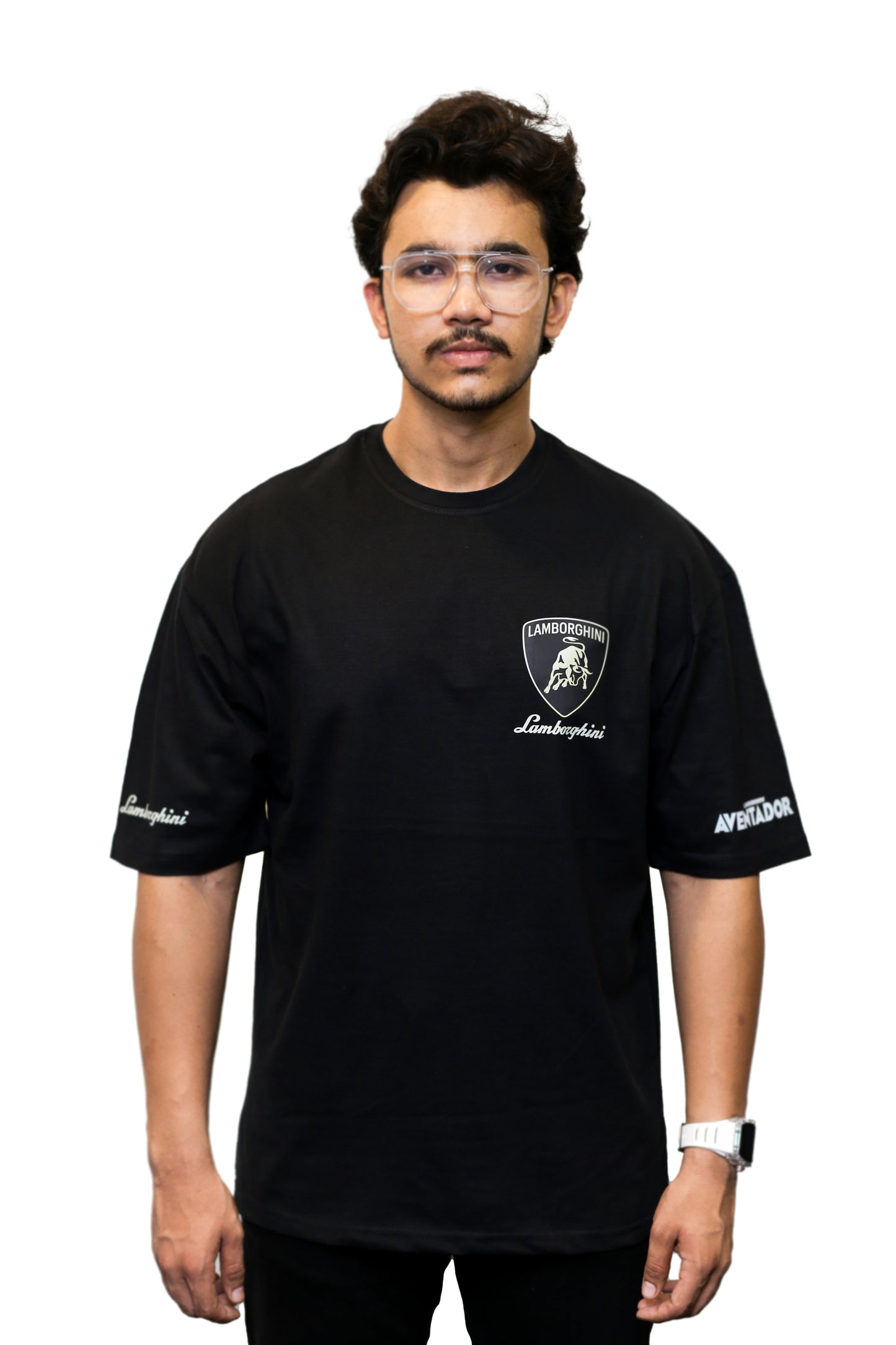 Lamborghini Emblem Graphic Oversize T Shirt