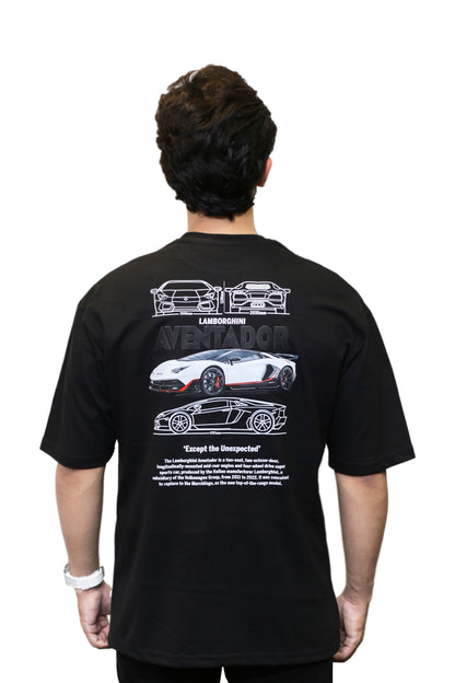 Lamborghini Emblem Graphic Oversize T Shirt