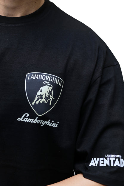 Lamborghini Emblem Graphic Oversize T Shirt