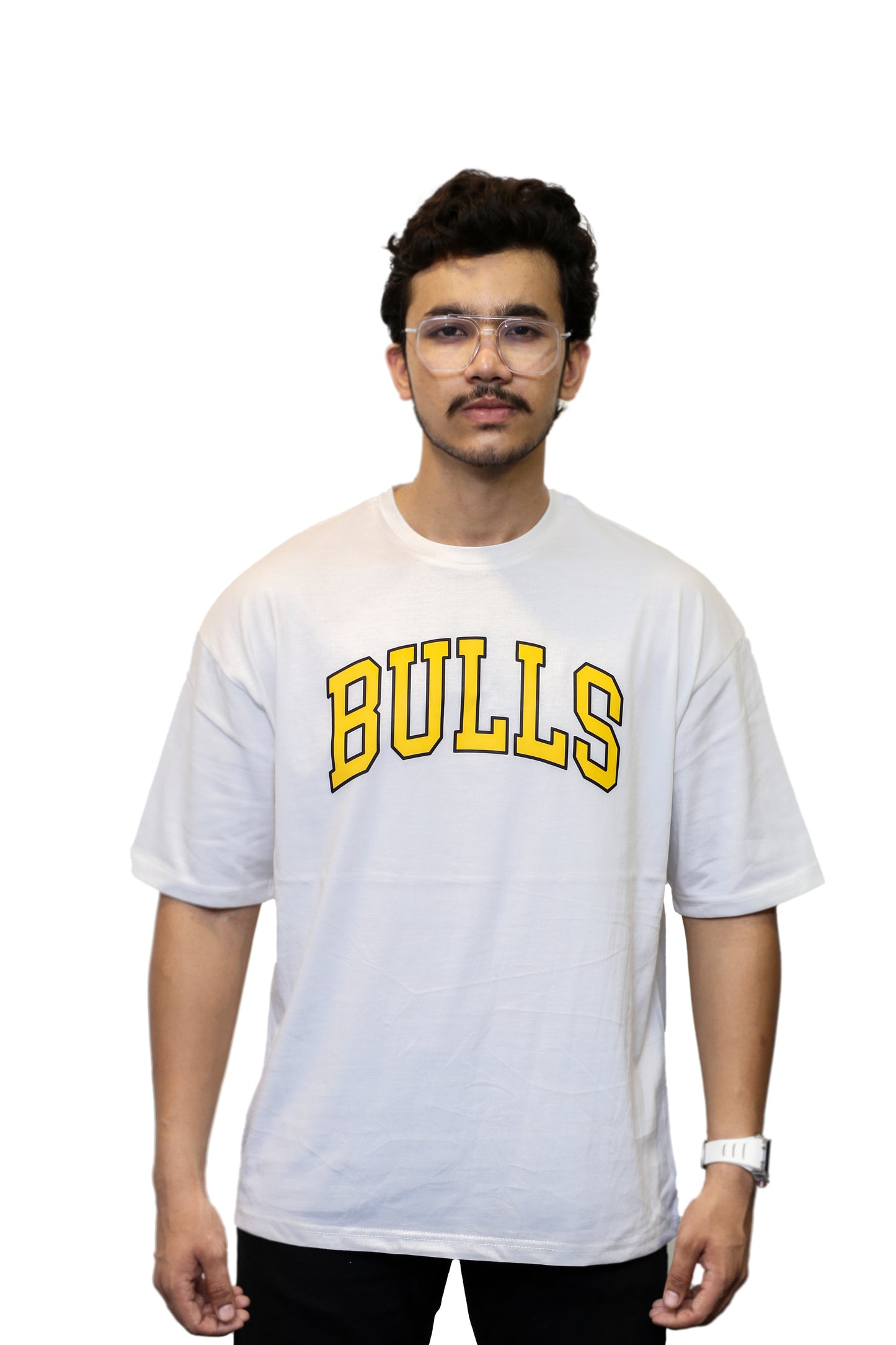 Bulls Emblem Graphic Oversize T Shirt