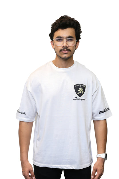 Lamborghini Emblem Graphic Oversize T Shirt