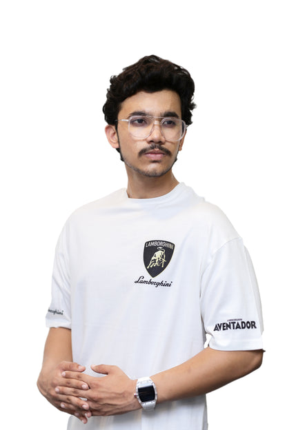 Lamborghini Emblem Graphic Oversize T Shirt