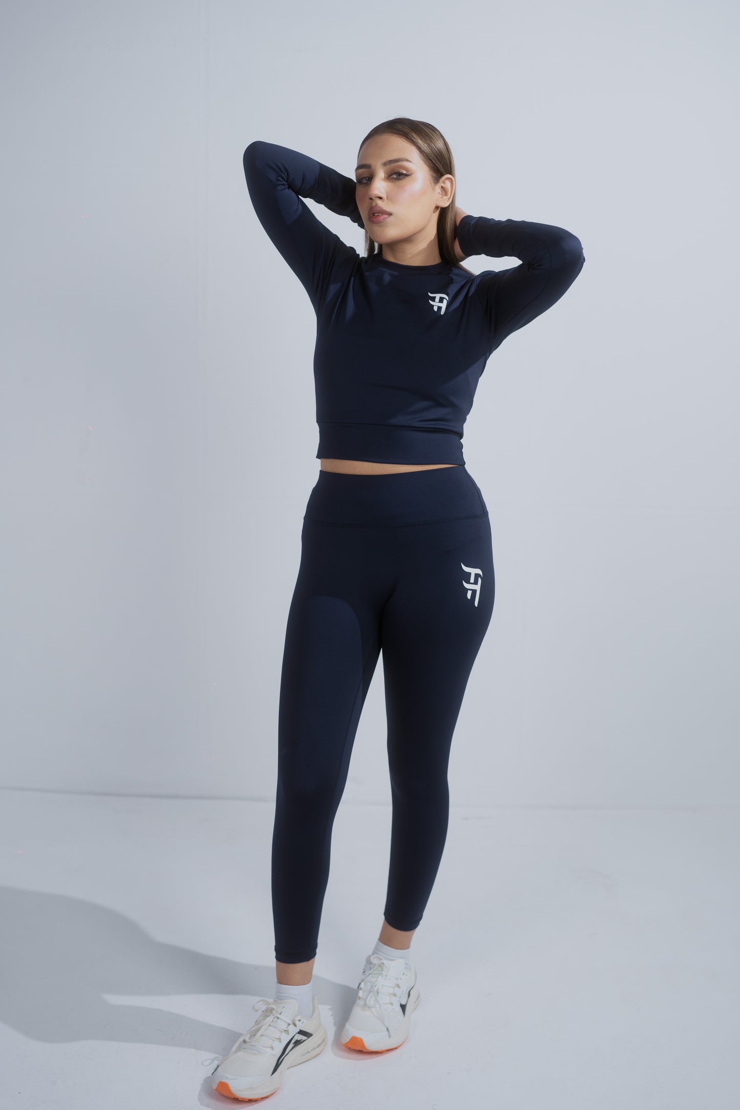 Blue High-Waist Workout Legging