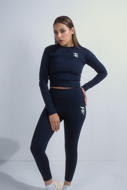 Long Sleeve Seamless Crop Top