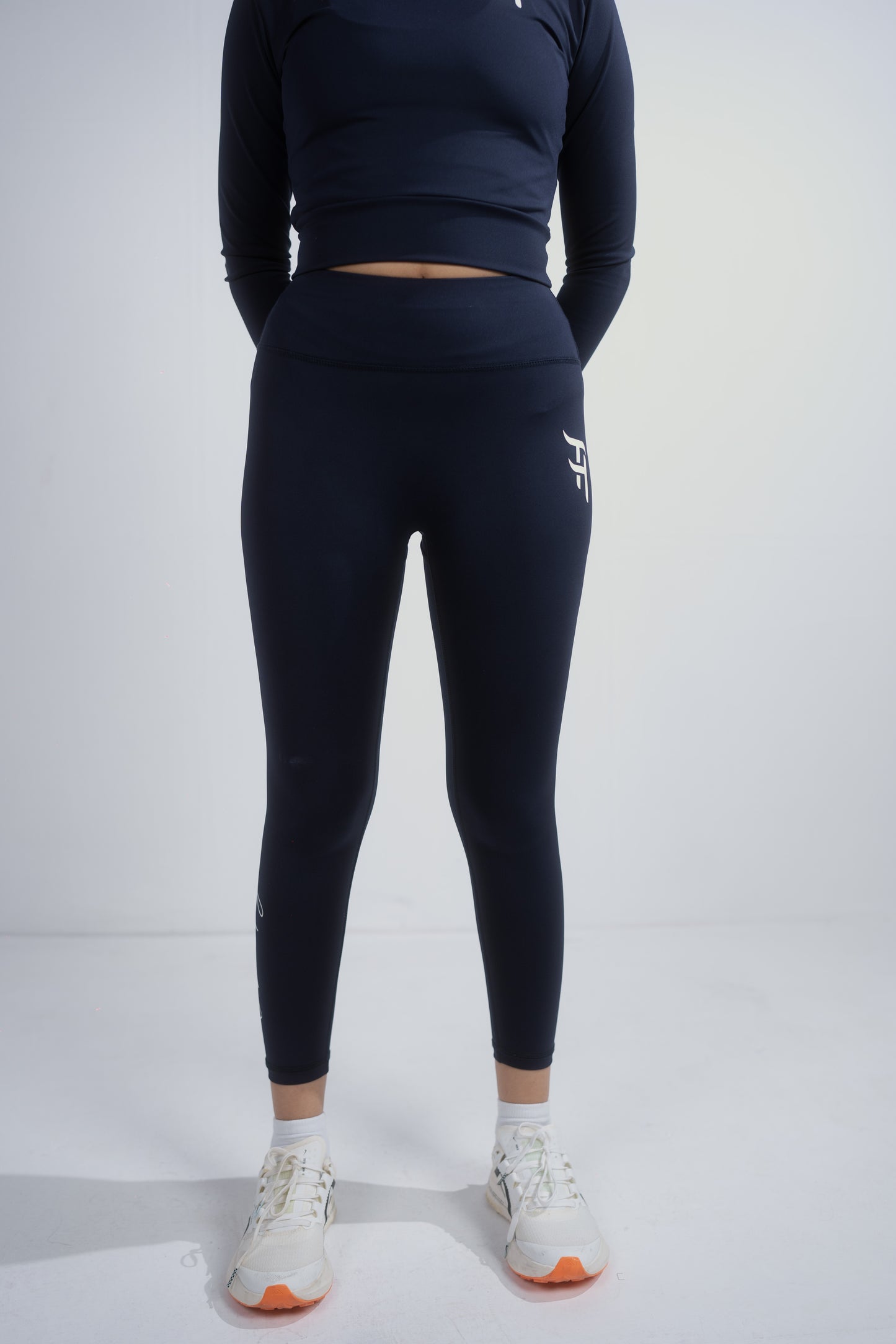 Blue High-Waist Workout Legging