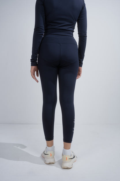 Blue High-Waist Workout Legging