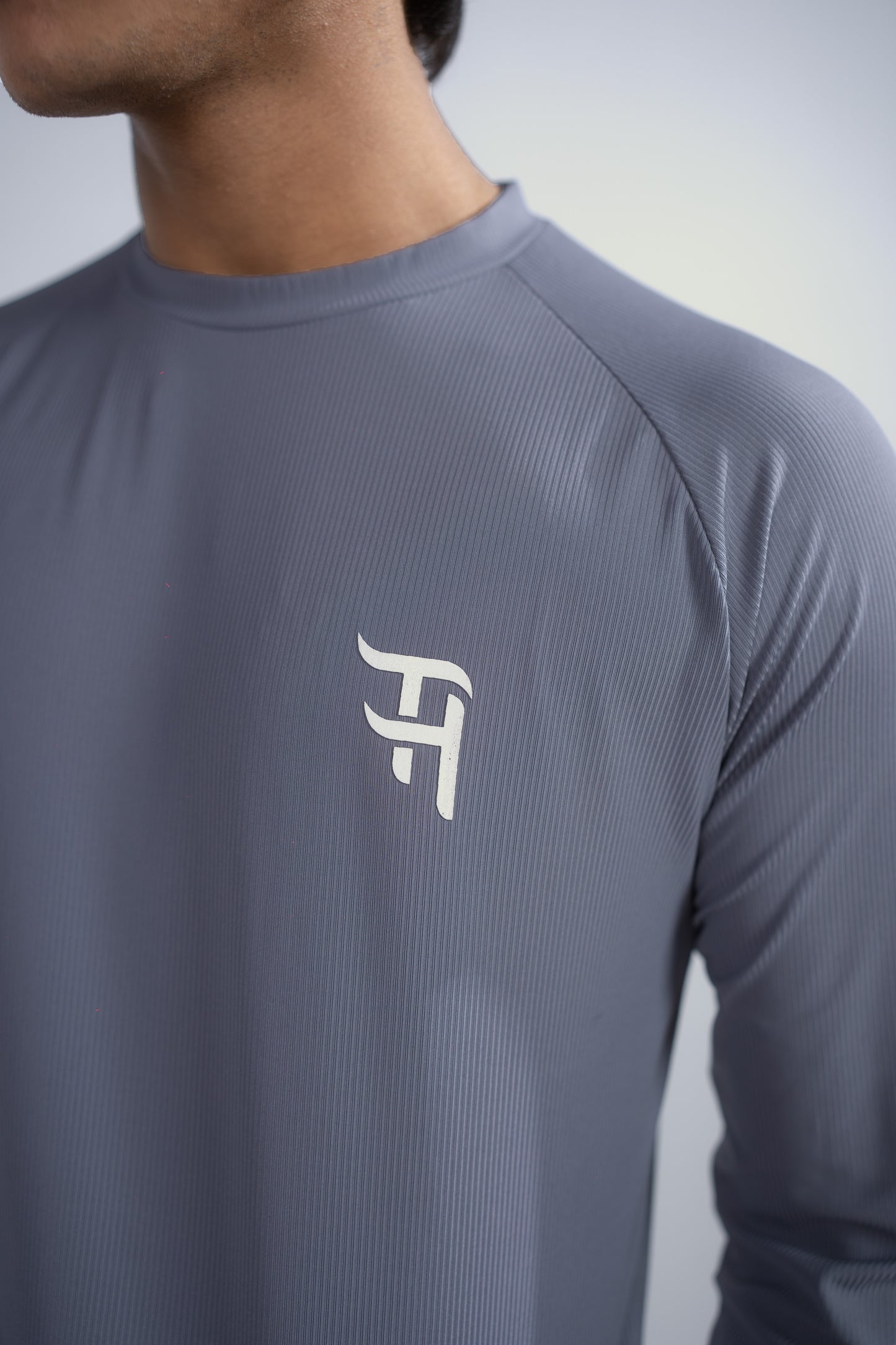 Grey Long-Sleeve Compression Shirt