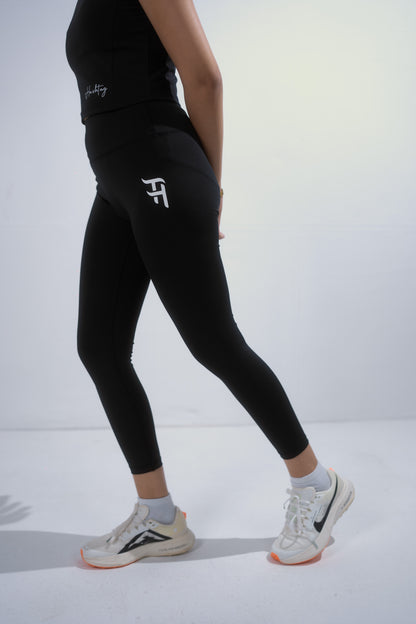 Black High-Waist Workout Legging