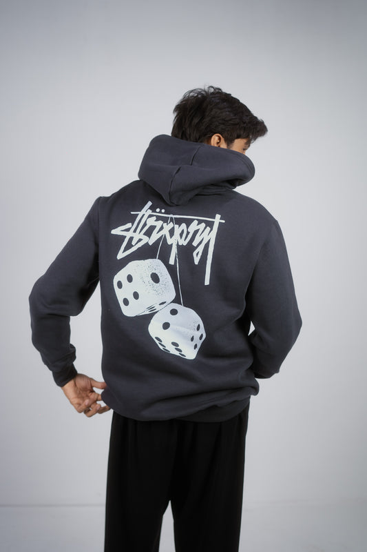 Dice Art Grey Hoodie