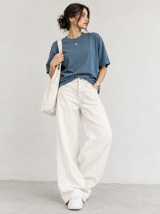 Durable Wide Leg Denim