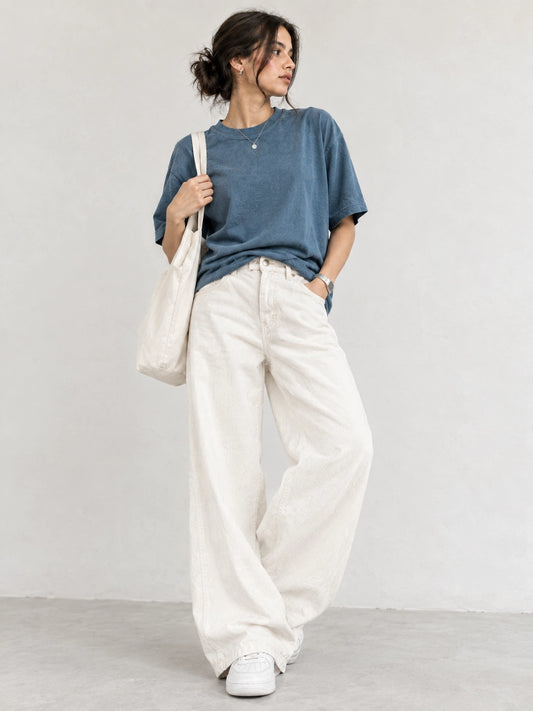 Durable Wide Leg Denim