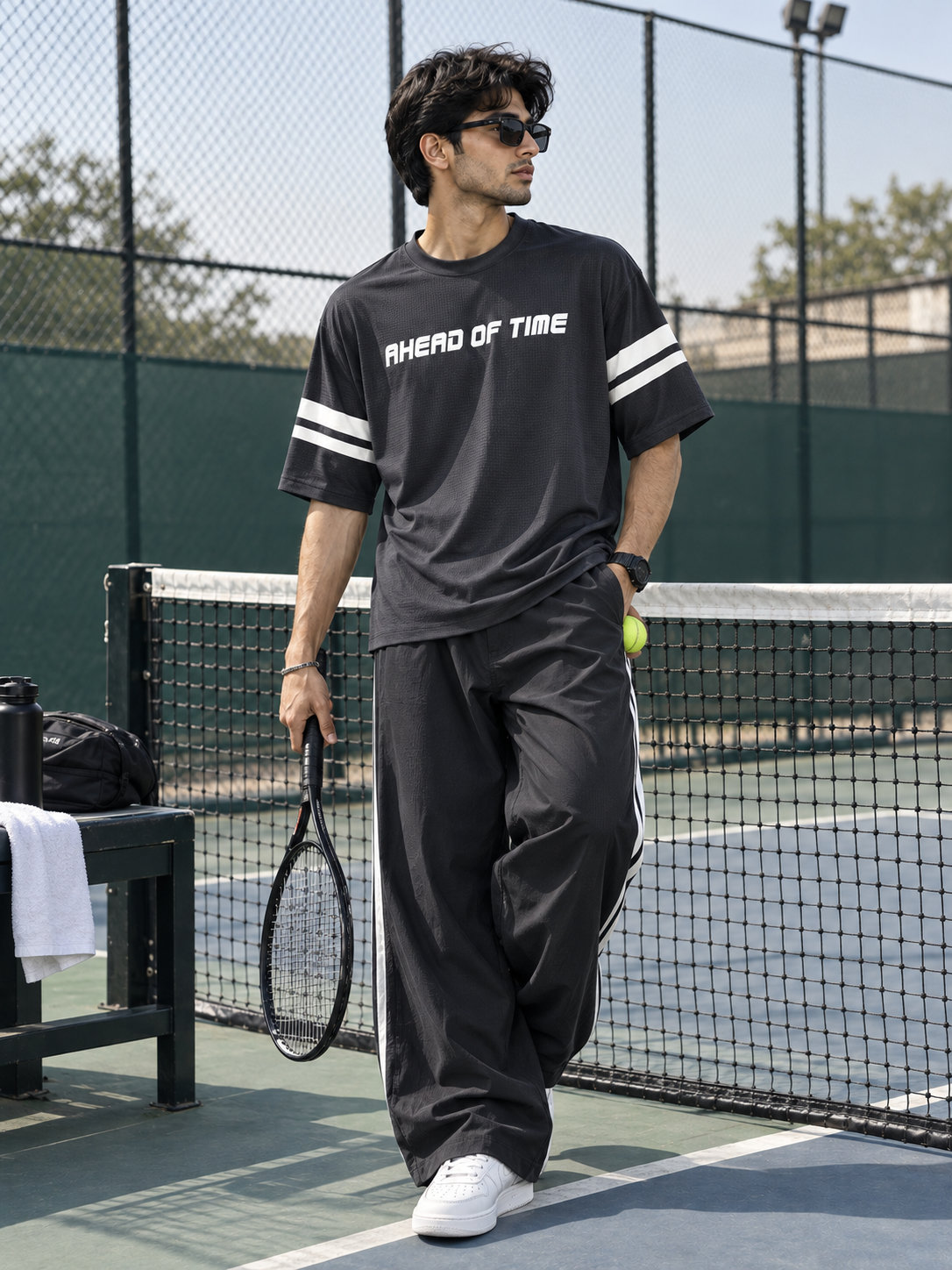 Ahead Of Time Mesh Graphic Tee