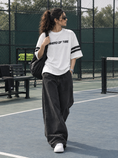 Ahead Of Time Mesh Graphic Tee