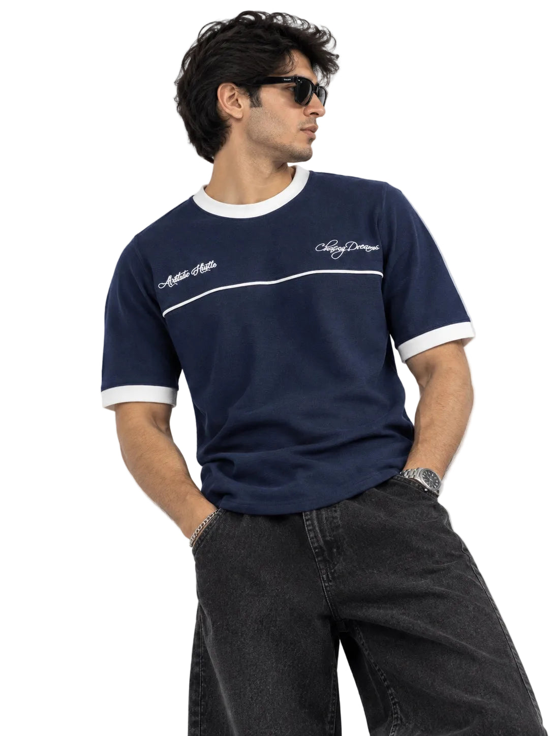 LUMEN CONTRAST GRAPHIC TEES.