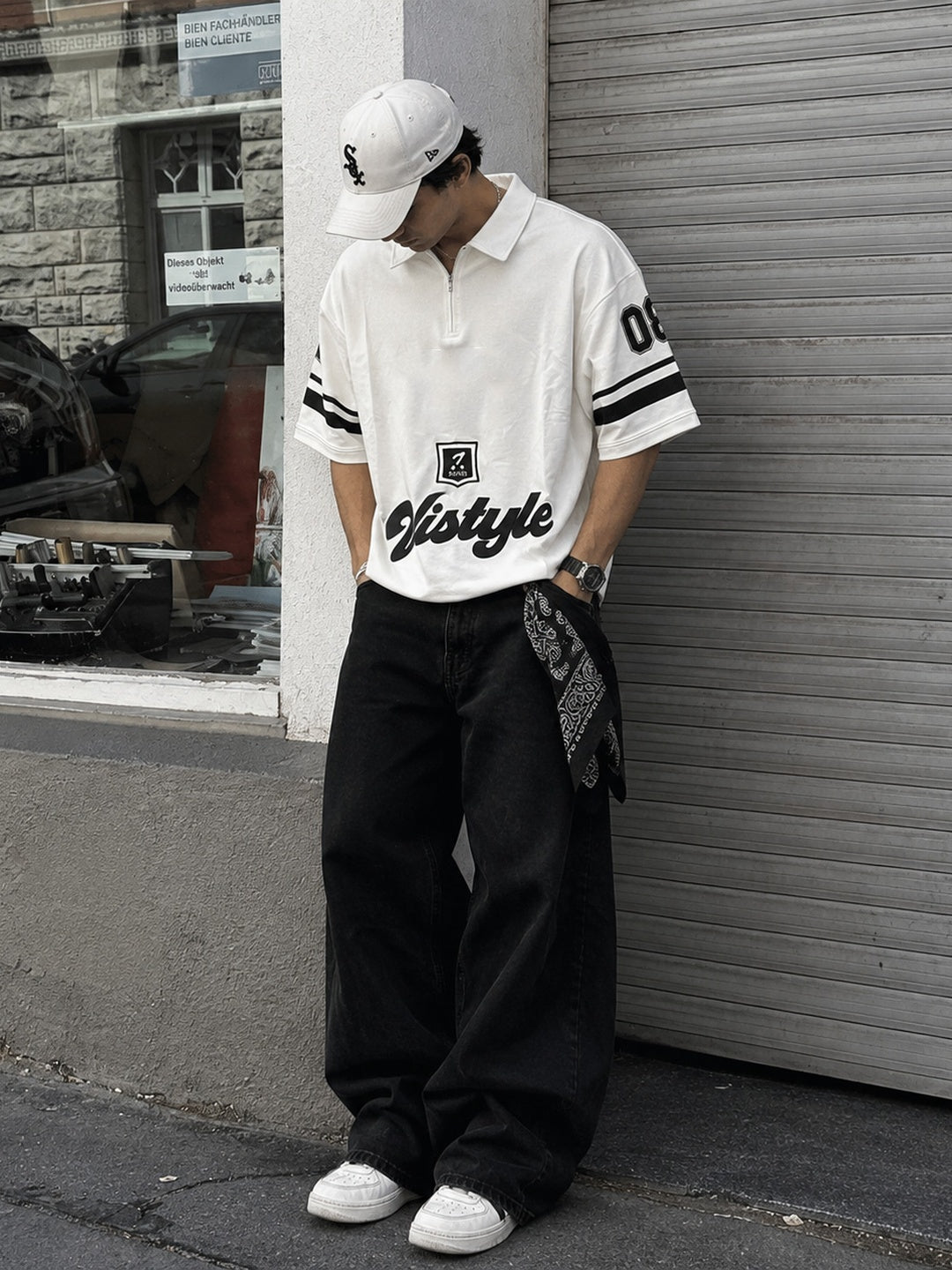 Vistyle Oversized graphic jersey shirt