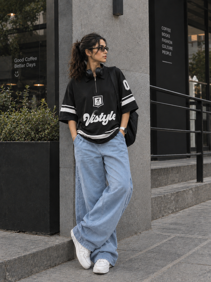 Vistyle Oversized graphic jersey shirt