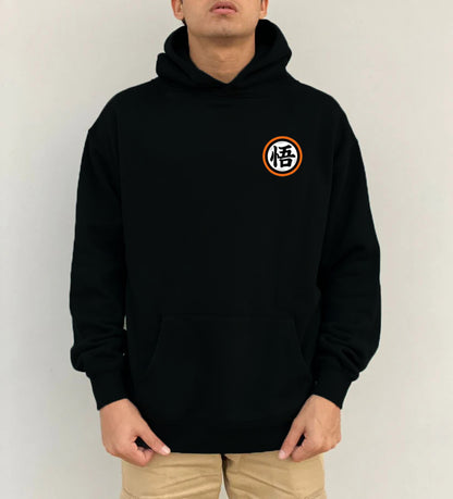 Anime-Inspired Black Hoodie