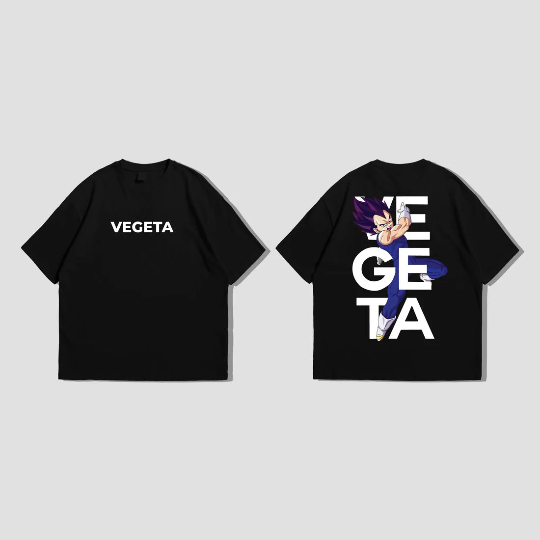 Vegeta Emblem Graphic Oversize T Shirt