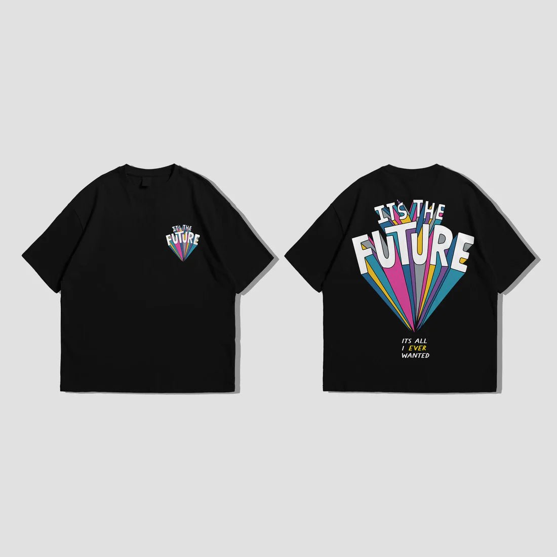 "Future" Emblem Graphic Oversize T Shirt