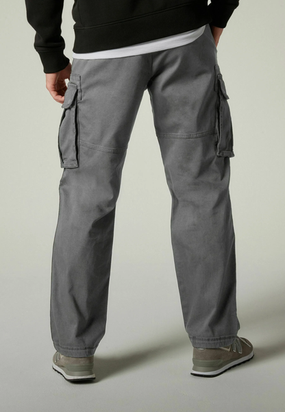 Unisex Dark Gray Six-Pocket Cargo Pants